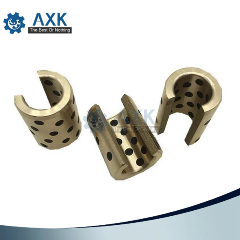 AXK SBR12 16 20 25 30 35 40 50UU (1 шт.) графитовая медная втулка безмасляный медный подшипник