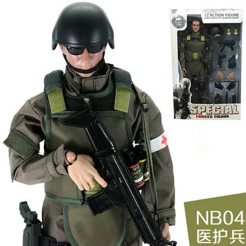 1/6 Игрушечные солдатики, Набор фигурок, Униформа, армейские фигурки, шарнирная кукла, военный солдат, модель для мальчиков, игрушки для детей, подарок - Цвет: NB04