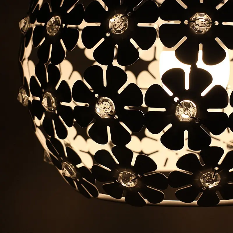 Хрустальный подвесной светильник в виде цветка коридоре Современный