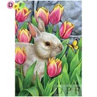 DPF Алмазная вышивка порошка и кроличьего меха с живопись Крест стич Алмазная мозаика комплект квадратных рукоделие шаблон для домашнего декора