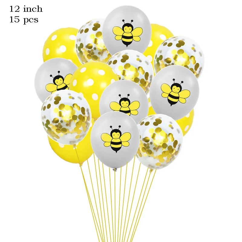 Leeiu 12 дюймов мультфильм животных пчела латексные шары Baby Shower детский день