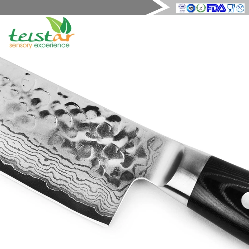 7 inch Santoku Ножи 67 слоев Дамаск Сталь Профессиональные Кухонные ножи японский VG10 Core