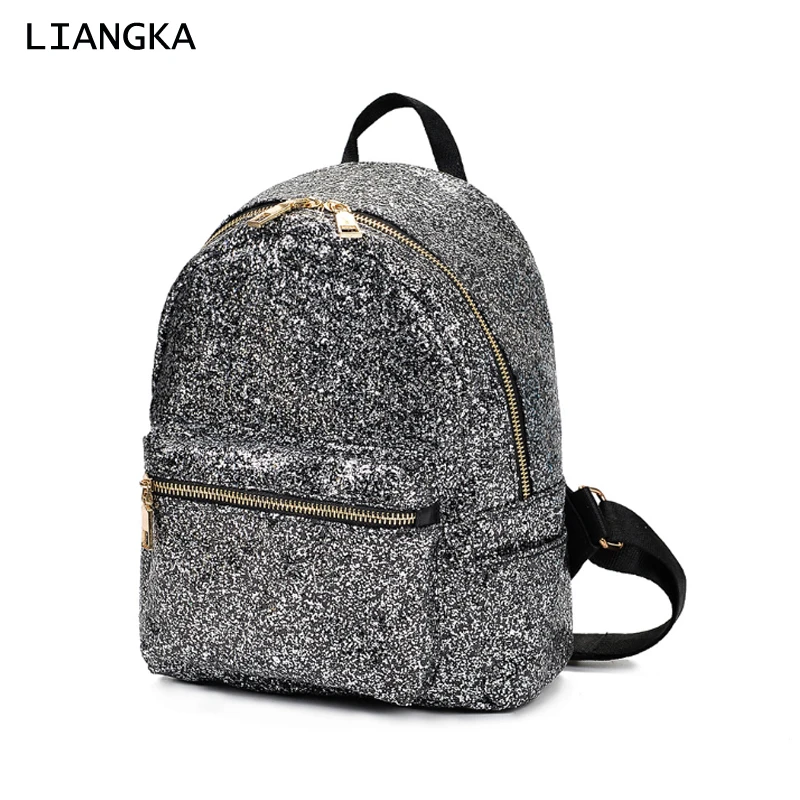 LIANGKA модные женские туфли из искусственной кожи рюкзак Bling матовый Твердые
