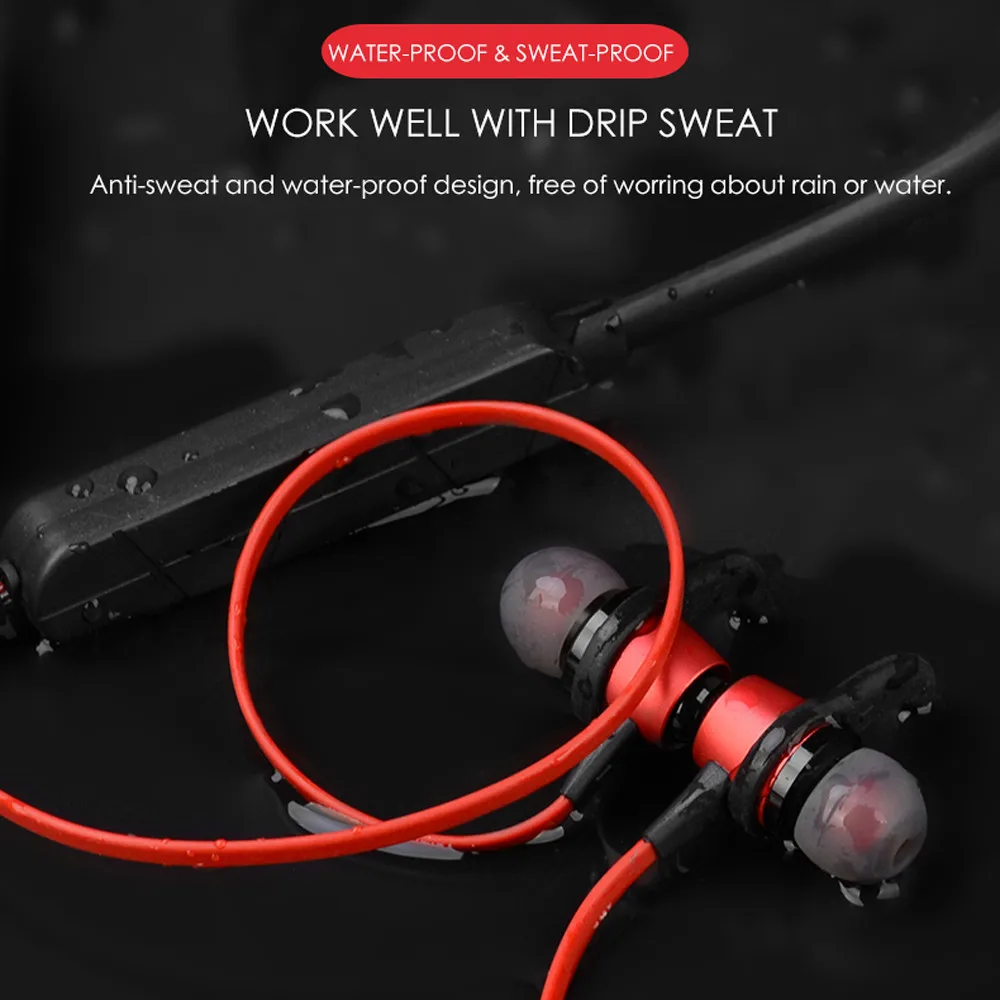 VOBBRRY Шейная повязка Bluetooth 4 2 беспроводная гарнитура наушники улучшенные