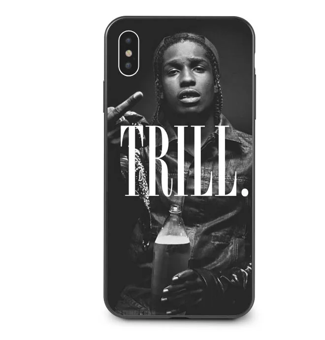 ASAP Rocky Cool Rapper Черный Силиконовый ТПУ чехол для телефона чехол для iPhone 5 5S SE 6 6splus 7 7Plus 8 8 Plus X XS MAX XR 5,8 6,1 6,5
