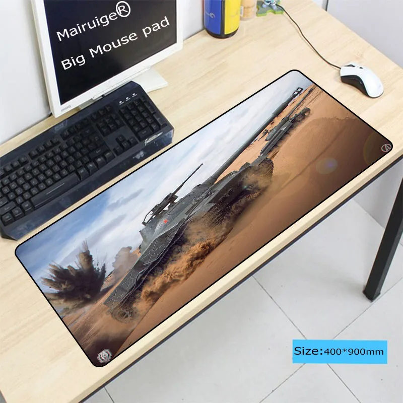 Большой игровой коврик для мыши Mairuige 900*400*3 мм белый водонепроницаемый с
