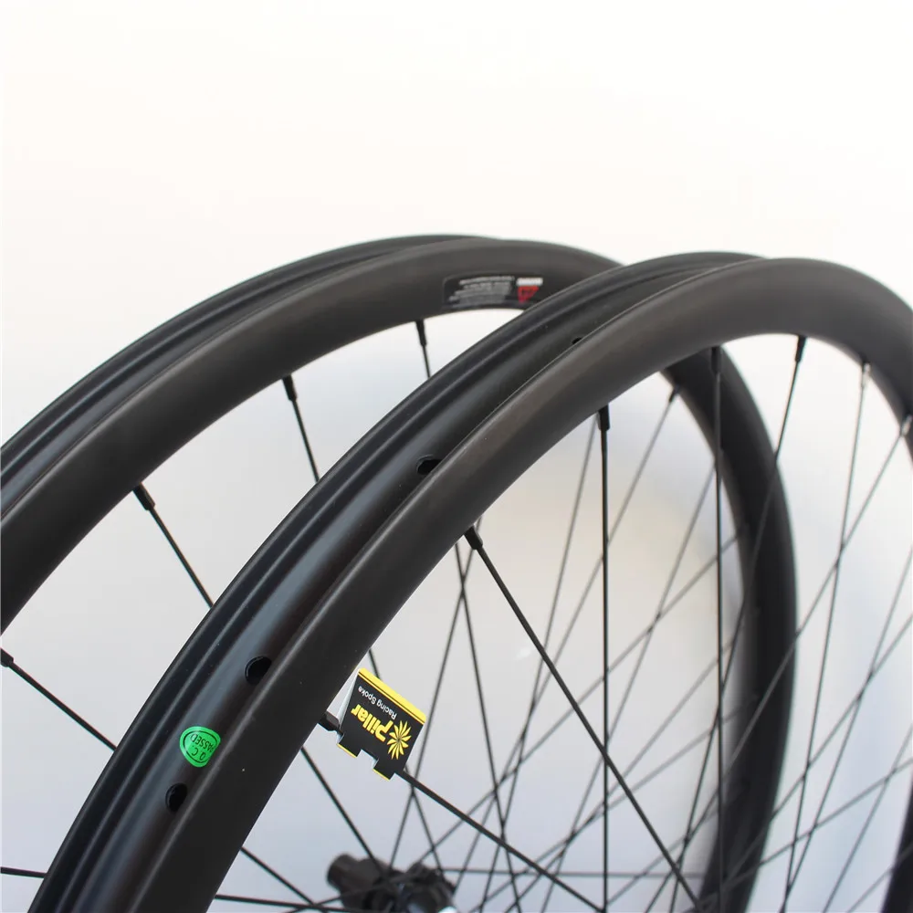 Новинка 2019 29er Углеродные MTB колеса XC 33 мм бескамерные для горного велосипеда 28H 32H