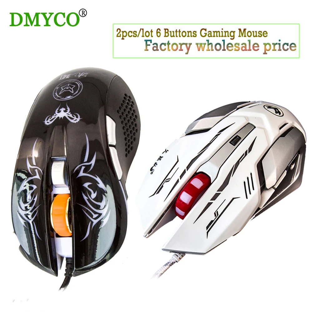 Личность любителей игры Мышь светодио дный оптический 6D USB проводной игровой