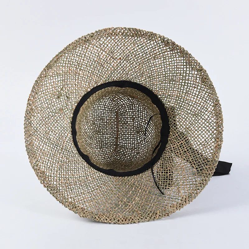 2019 Новые морские водоросли соленая трава ведро шляпа полый рыбак пляж солнце