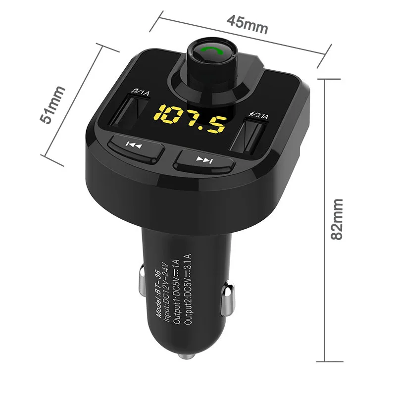 FM-модулятор с функцией громкой связи и поддержкой Bluetooth | Автомобили мотоциклы