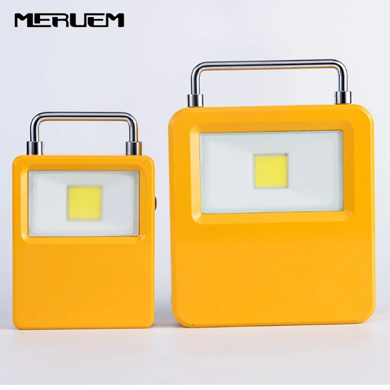 

LED Solar Floodlight Spotlight 3 Modes Micro USB Rechargeable COB Working Handheld Lamp Outdoor Camping Emergency has Power Bank