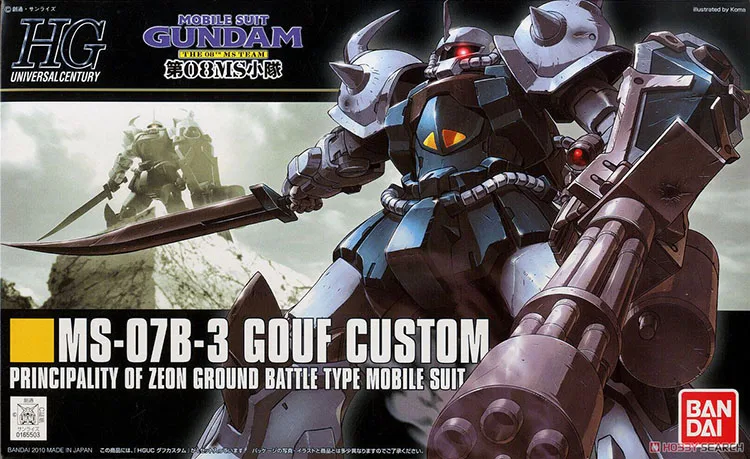 Bandai Gundam HGUC 117 B 3 GOUF B3 мобильный костюм сборки модель Наборы фигурки пластмассовые