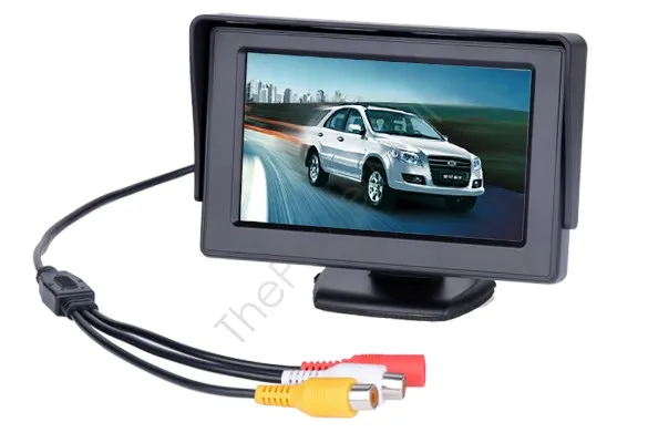 New 4.3&quot TFT LCD Car Monitor Rearview with LED backlight display for Camera DVD VCR Backup Color Suport PAL/NTSC @k | Автомобили и