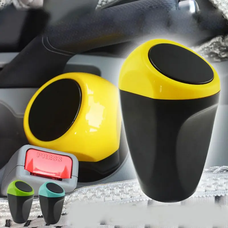 Автомобильные аксессуары портативная мусорная дверь корзина Автоматическая для