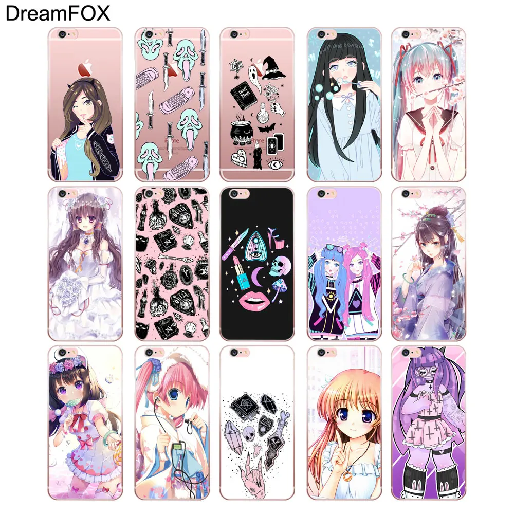 DREAMFOX N037 Girly пастельных Bruja Мягкий ТПУ силиконовый чехол для Apple iPhone XR XS Max 8X7 6 S Plus 5 5S