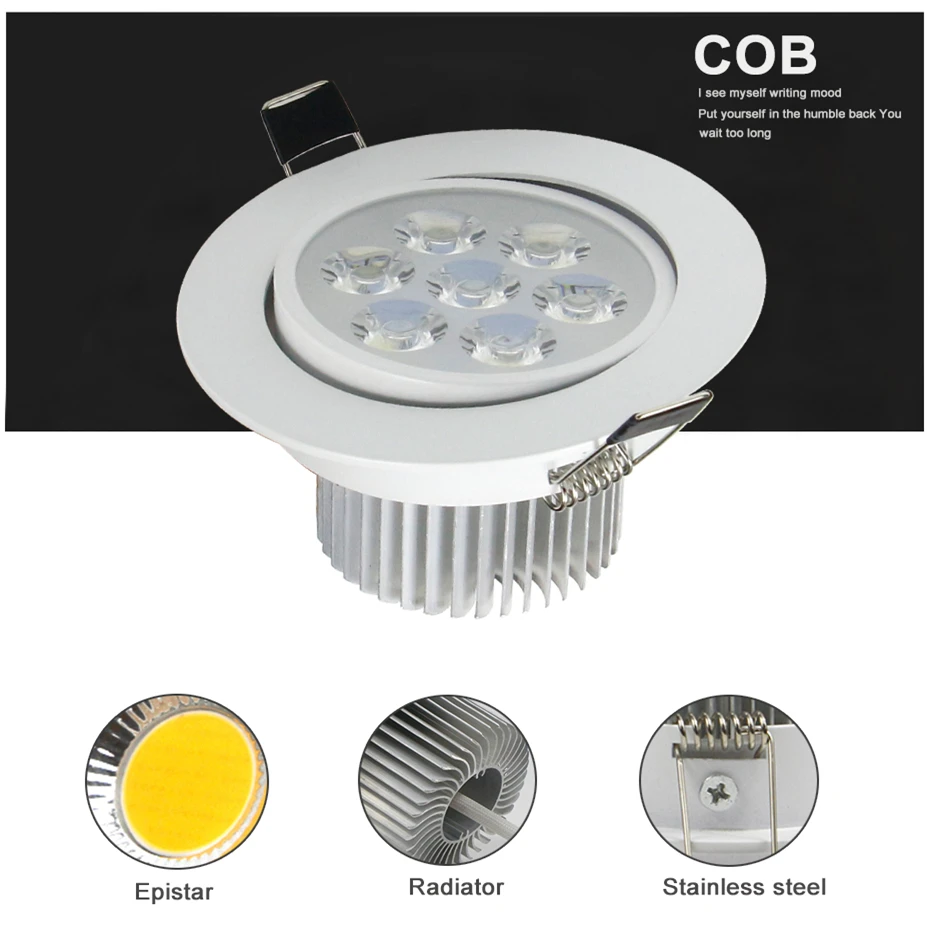 Потолочный светодиодный светильник высокой мощности с регулируемой яркостью 3