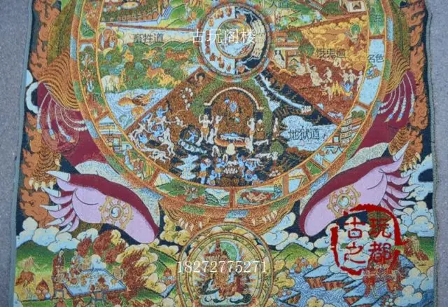 Китайская коллекция вышивка танка тибетская буддийская схема|embroidery bookmark|boutique