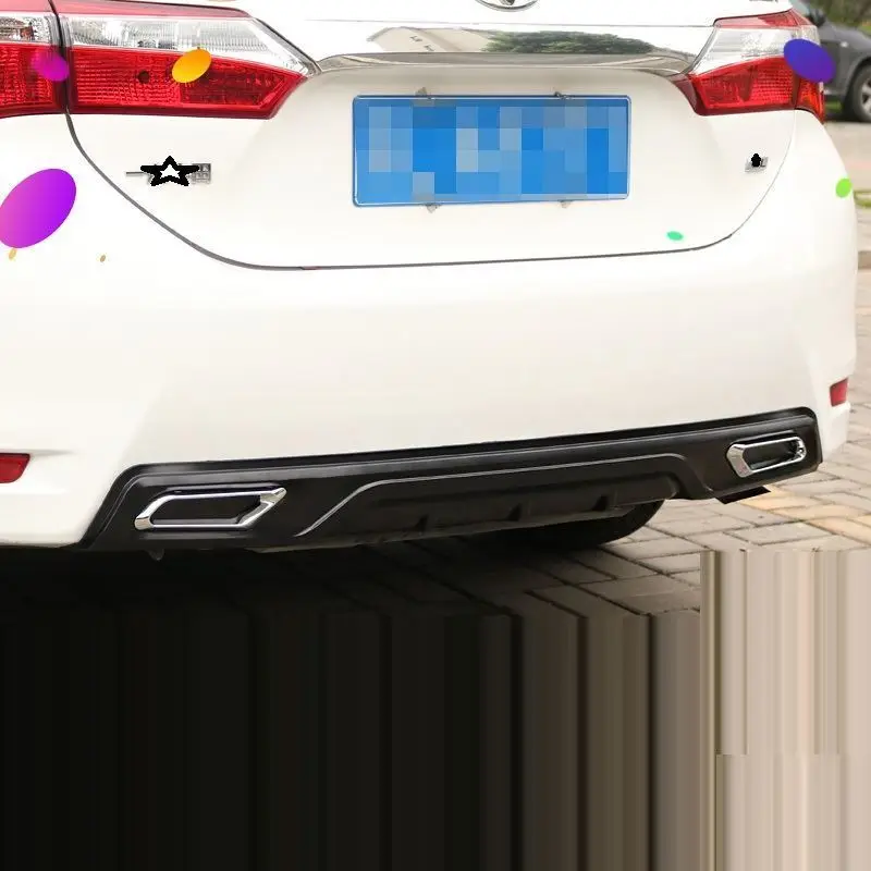 Модифицированные аксессуары декоративный автомобильный тюнинг задний диффузор