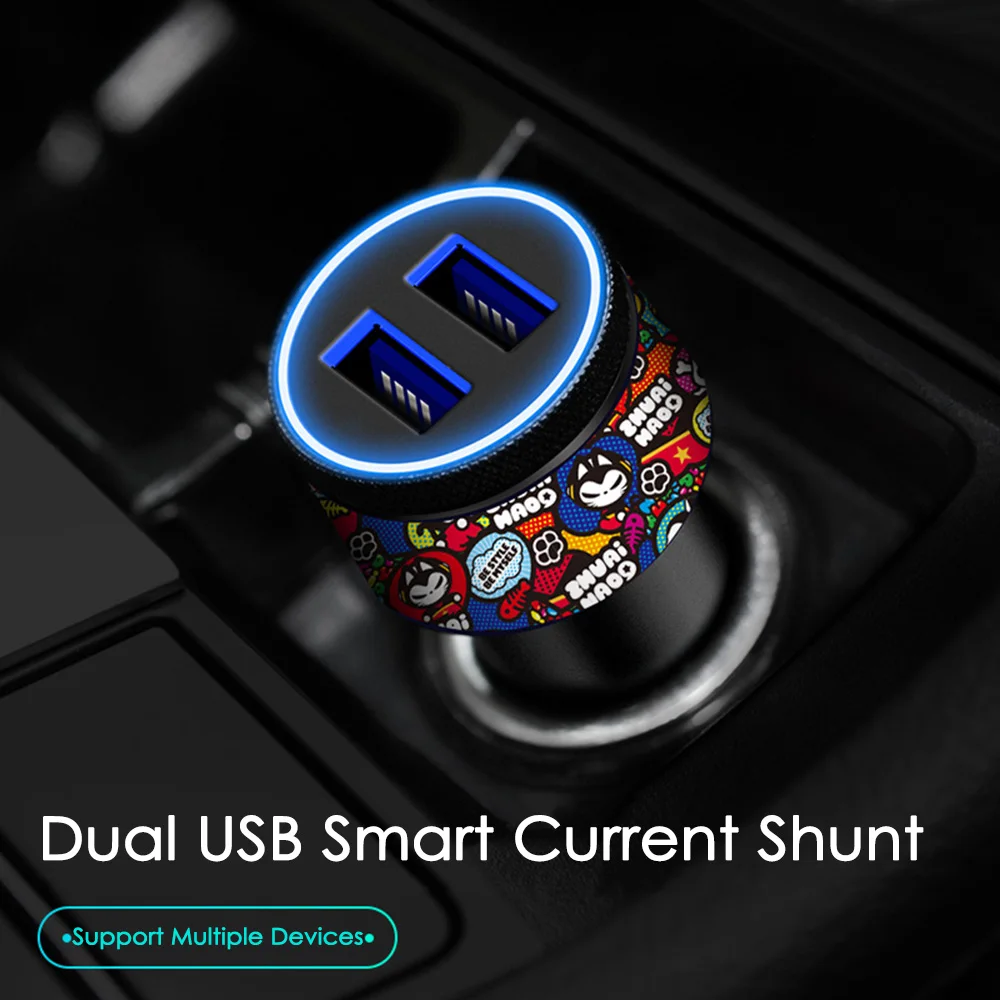 CHSKY 2 USB выход DC 4.8A Макс автомобильное зарядное устройство Быстрая зарядка