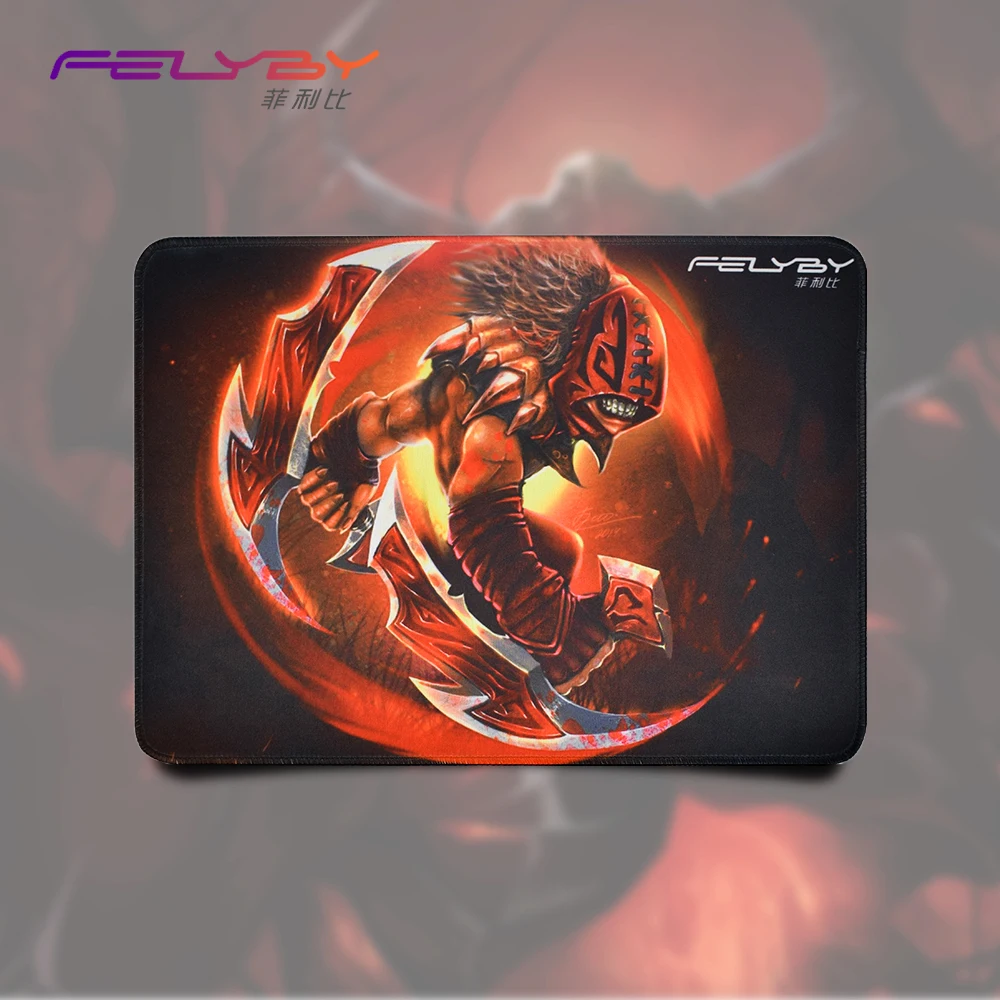 Игровой коврик для мыши FELYBY dota2 lol толстая водонепроницаемая и гладкая резиновая