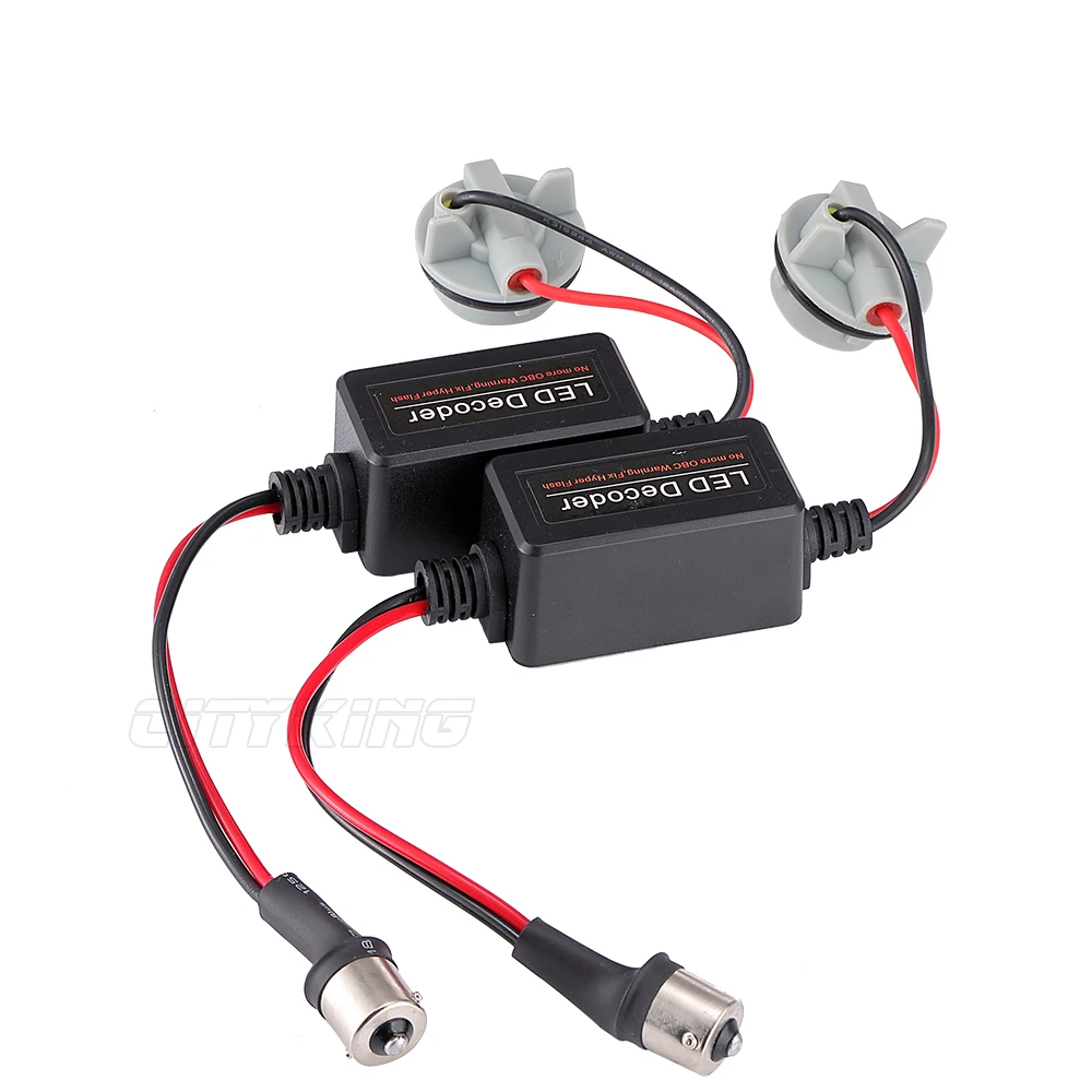 2 x T10 S25 T20 1156 BA15S 1157 bay15d 7440 7443 светодиодный декодер Автомобильный поворотный