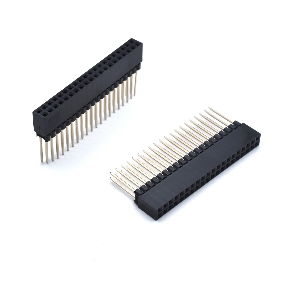 10 шт./лот 2 54 мм Шаг 2x20 Pin 40 женский двухрядный длинный штырьковый разъем PC104|pin strip