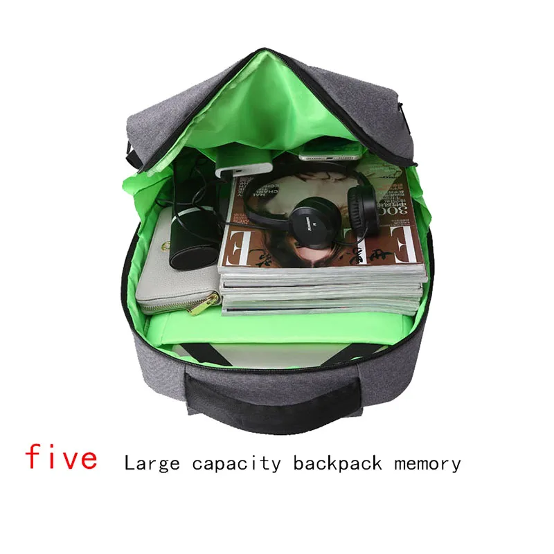 BAIBU модный Противоугонный мужской рюкзак с USB зарядкой для ноутбука компьютера