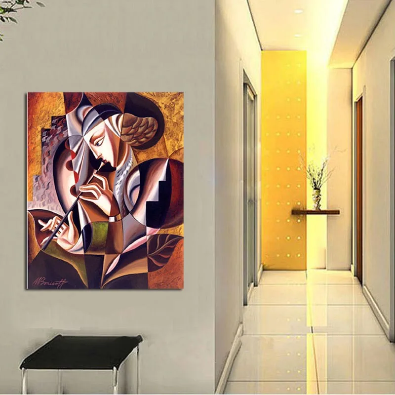 Ручная роспись Абстрактная Женская картина маслом 100% ручная работа Холст