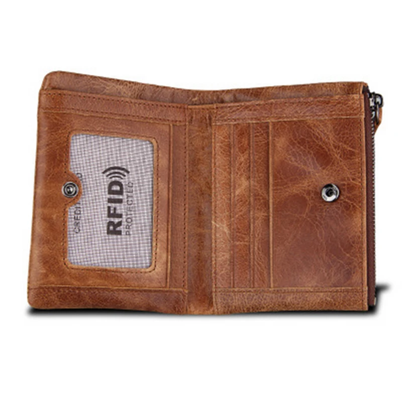 Подлинная Натуральной Кожи Мужчины Кошельки Короткие Кошелек Монета Небольшой