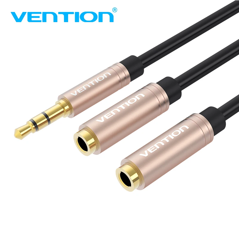 Aux кабель Vention 3 5 мм аудиоразветвитель для компьютера штекер мм-2 дюйма