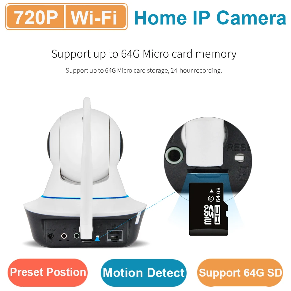 VStarcam C25 Wi Fi ip камера Cam 720 P глаз 4 & eyecloud приложение 15 заданное положение ИК