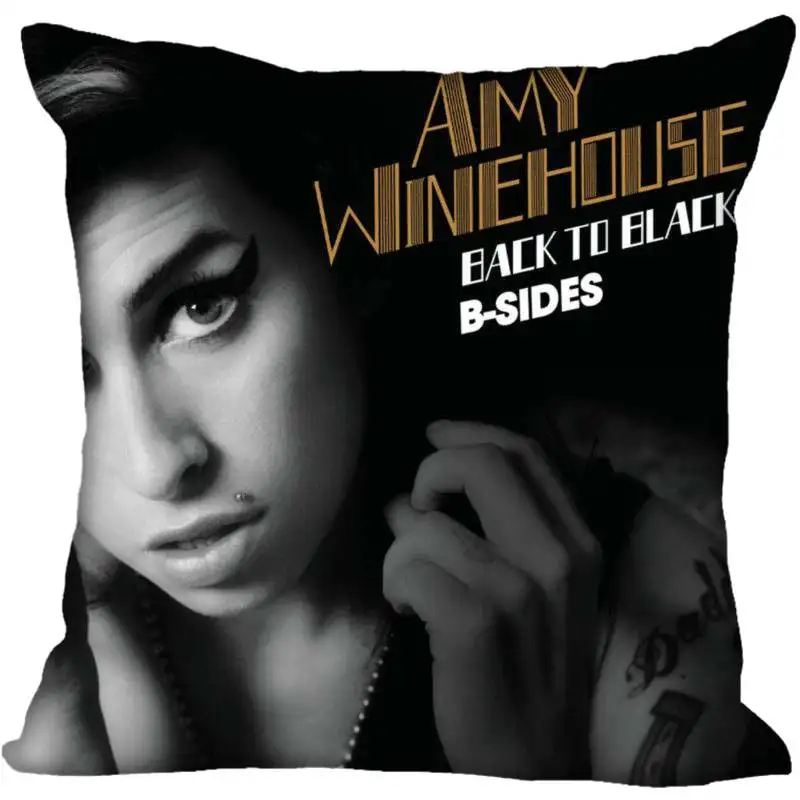 Пользовательские Amy Winehouse квадратный чехол для подушки на молнии 40x40 45x45 см (одна