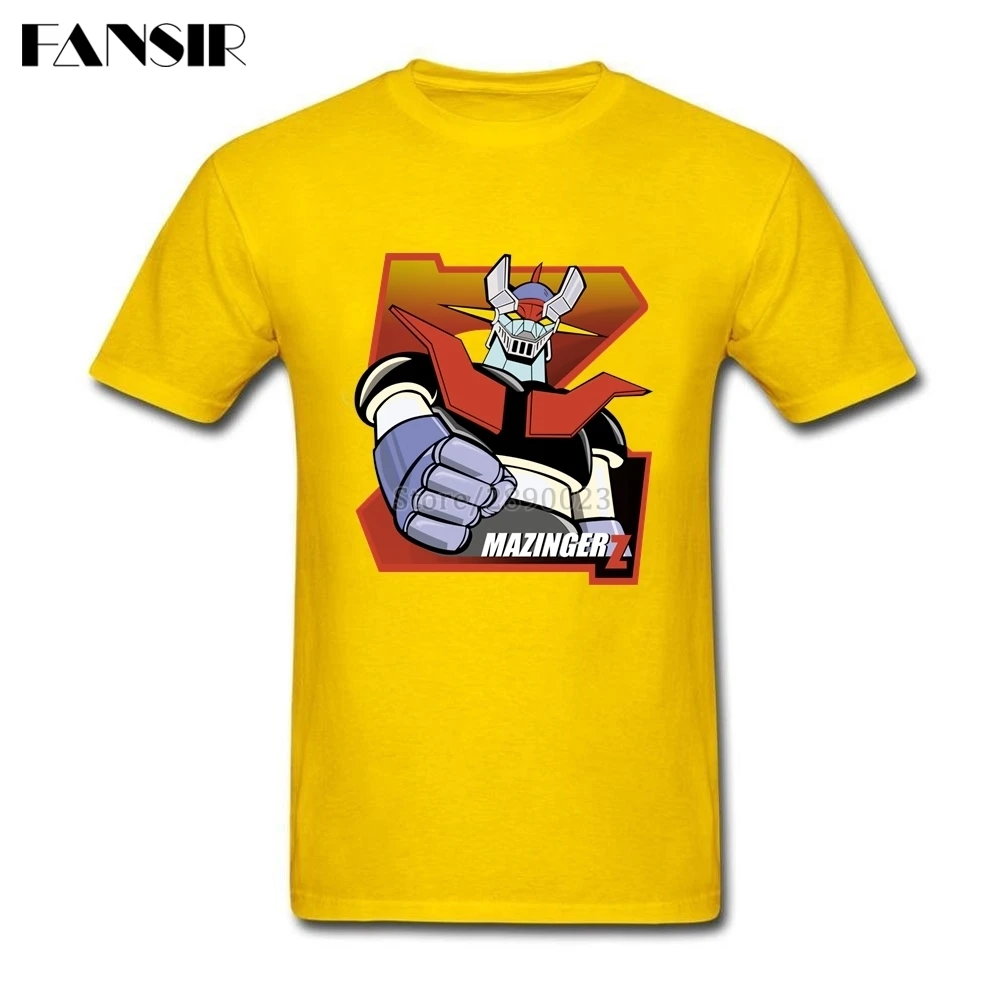 Футболка Mazinger Z мужская с аниме принтом мягкая хлопковая тенниска коротким