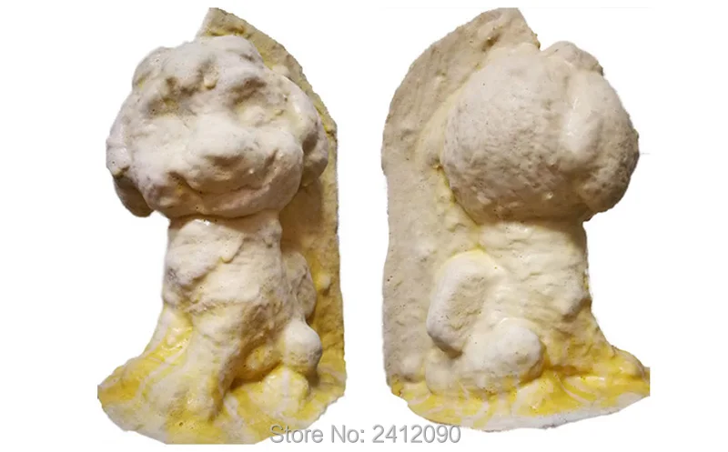Сова собака резиновые формы для украшения 3d Аниме гипсовые силиконовые формы DIY Гипсовая фигурка куклы гипсовая статуя глиняная модель Рождественский Декор