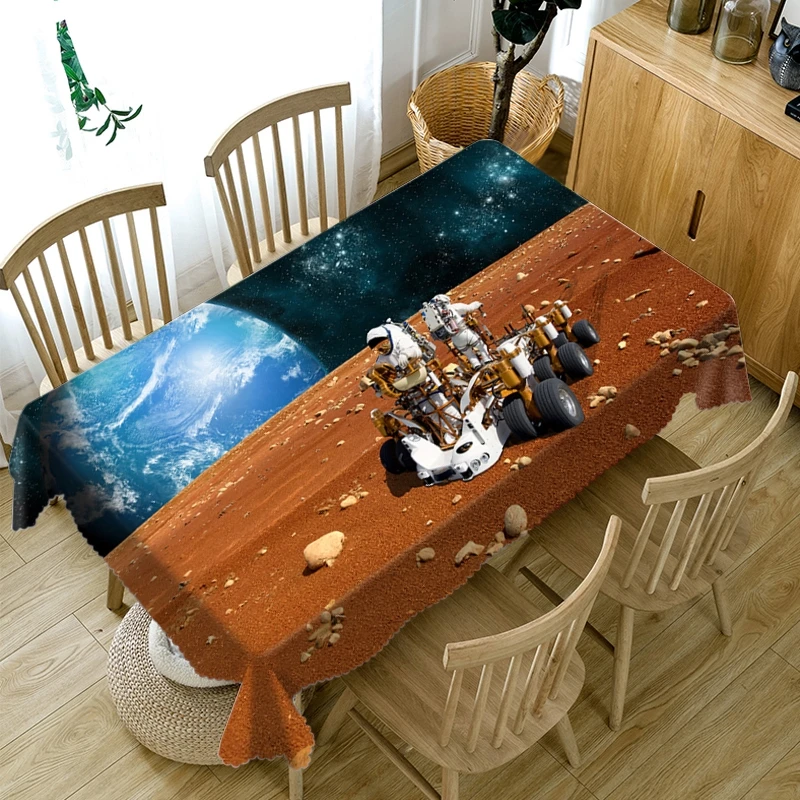 3D АЛМАЗНОЕ КОЛЬЦО шаблон скатерть пыленепроницаемый полиэстер/хлопок Свадьба