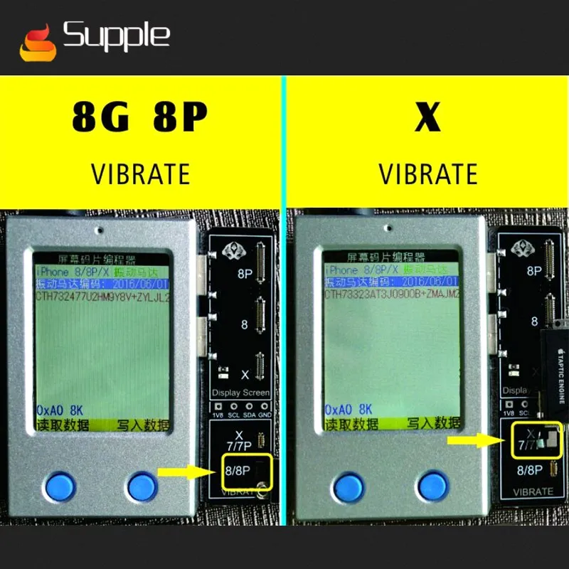 Новейший для iphone7G/7 P/8G/8 P/X ЖК экран IP дисплей EEPROM программист светочувствительный