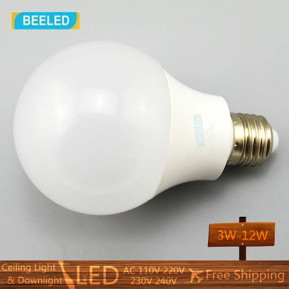 Светодиодная лампа E27 220 В 3 Вт 5 7 9 12 smd2835 Энергосберегающая светодиодная для