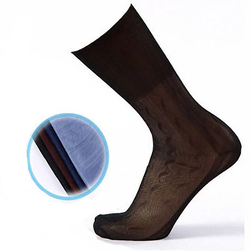 Носки Fcare мужские ультратонкие нейлоновые эластичные деловые дышащие до