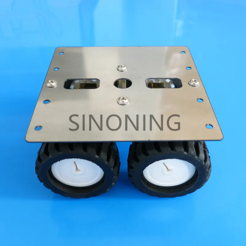 

Stainless steel metal 4WD robot Car chassis Platform N20 gear Motor