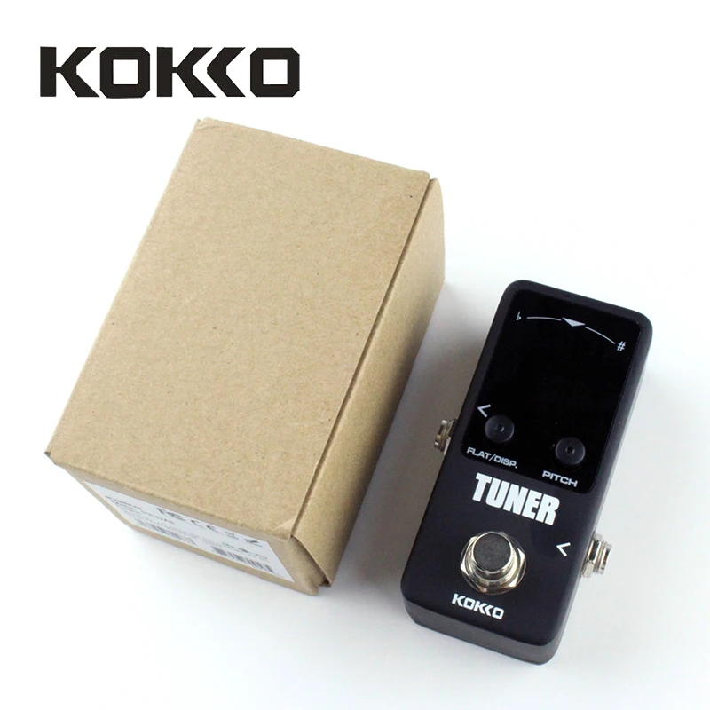 Хроматическая гитара KOKKO FTN2 педаль тюнера с истинным байпасом черный Stompbox для