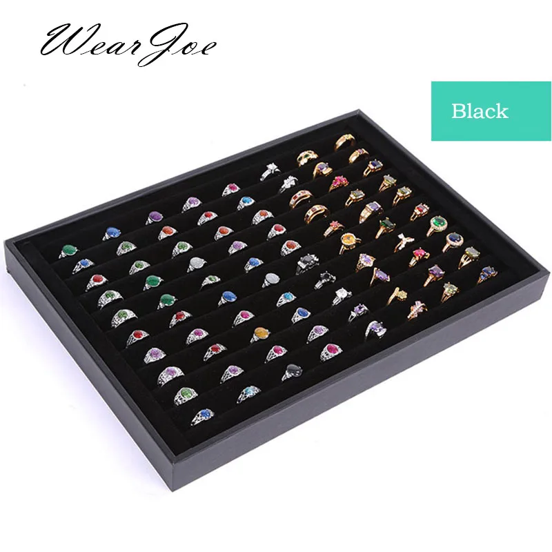 Классический качественный деревянный органайзер для хранения кольца большого