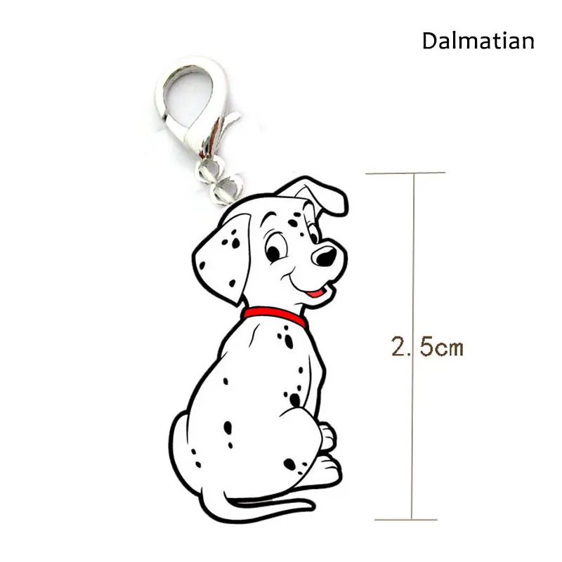 Dalmatian Металлическая бирка для собаки в форме собаки, ошейник для собаки далматинца, украшение для собаки, подвеска, подвесной декоративный брелок, Аксессуары для кошек - Цвет: Dalmatian