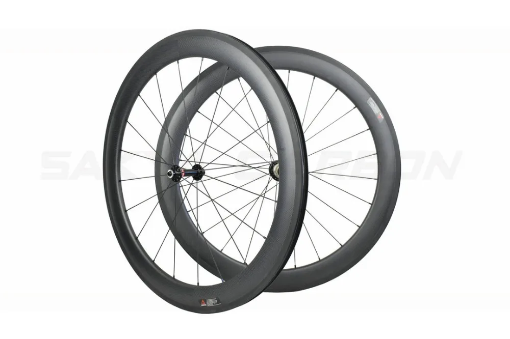 Бескамерные карбоновые колеса без внешних отверстий 30 38 45 50 55 60 75 88 мм бескамерные