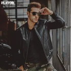 Мужская куртка из свиной шкуры, черная куртка-бомбер из натуральной кожи, байкерская куртка, зимнее пальто, мужская куртка