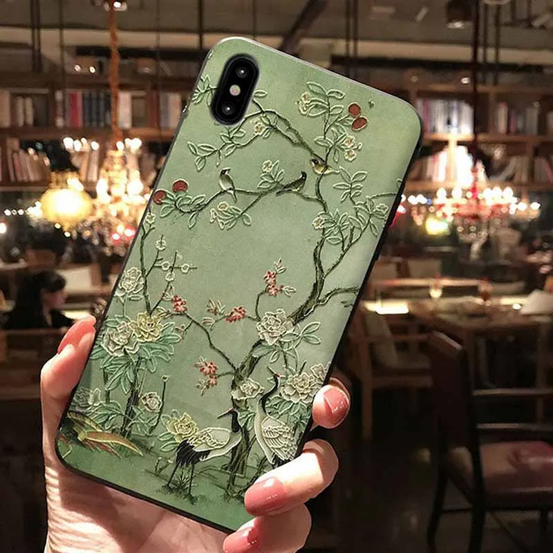 JIBAN For Samsung Note9 S8 Capa Wholesale Retro Cartoon Frosted Silicon Cases XiaoMi 9 8se Mix2 6x 5s S10 Cover |