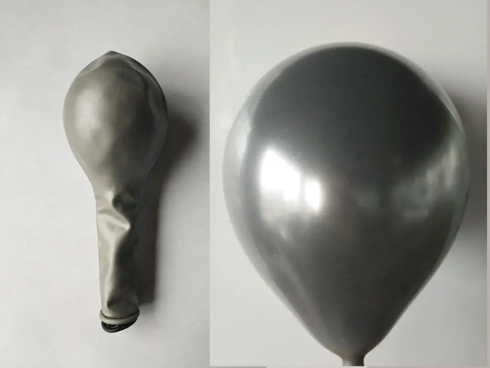 silver Перламутровые латексные шары, 5 шт., для дня рождения, Декор, шары для дня рождения, украшения для вечеринки, Детские шары для Дня Святого Валентина, Globos - Цвет: silver