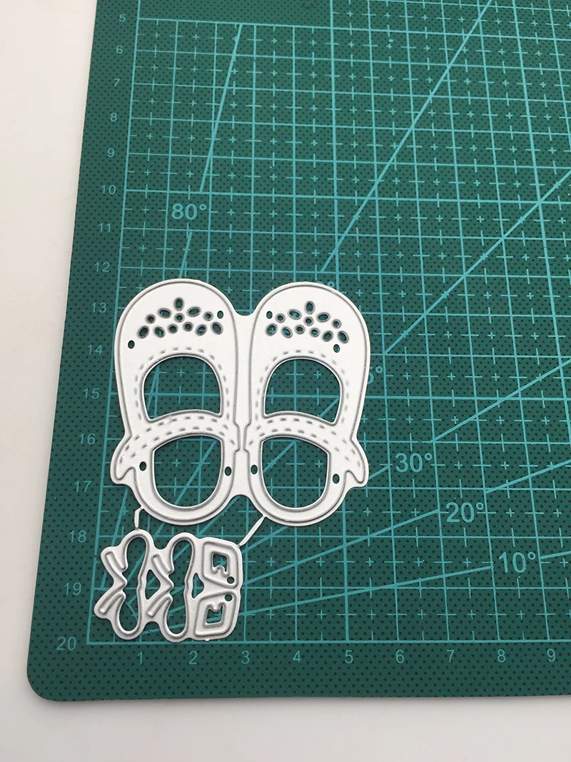 Silver K24 METAL CUTTING DIES Baby Shoes Scrapbook Card Album Wedding Paper Craft Home Decor Embossing Stencil Punch | Дом и сад