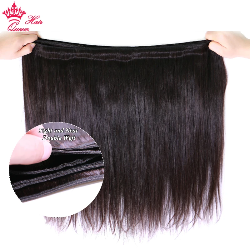 Straight Hair Bundles 100% Virgin Human Hair Extensions Weave 32 34 Inch Brazilian Hair Natural Color Queen Hair Official Store