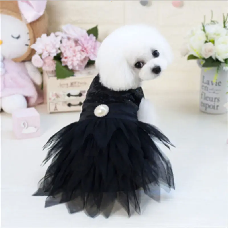 Pet Dress Dog Clothes Outfit for Small Dogs Cute Clothing Puppy Skirt Chihuahua | Дом и сад