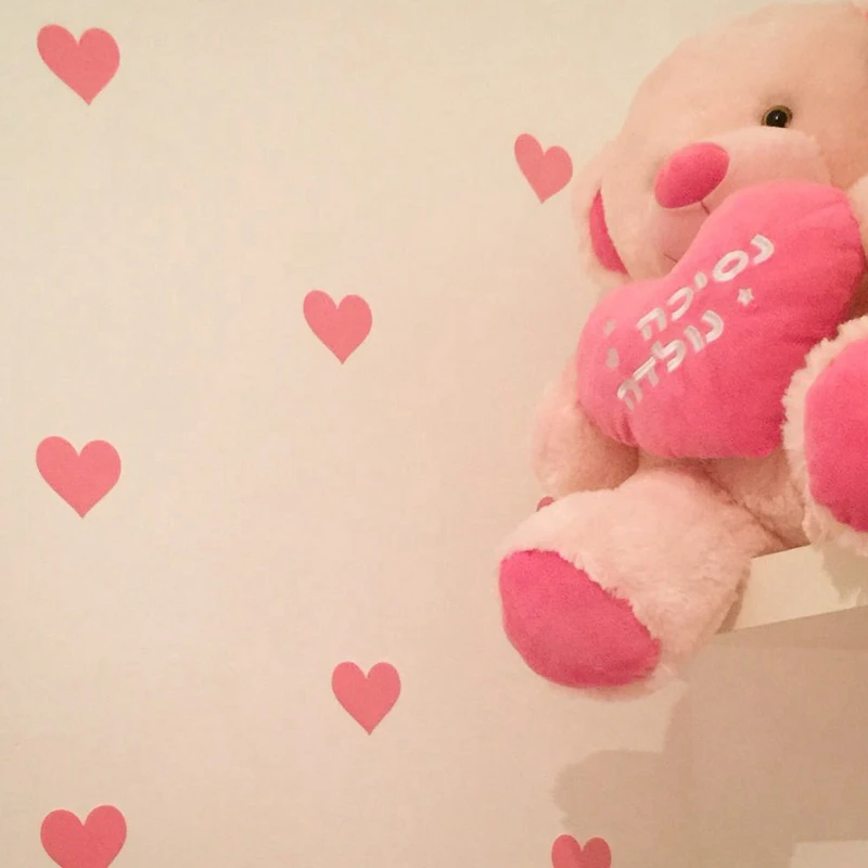 Маленький Наклейки на стены в форме сердца съемная украшение дома